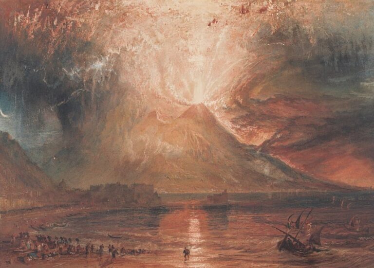 Vesubio en erupción de William Turner